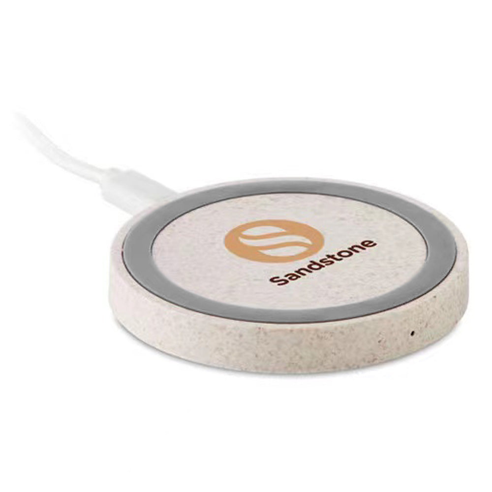 PB158 (Wheat Straw Wireless Charging Pad)