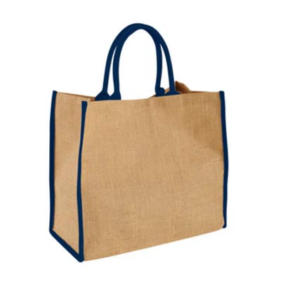 SPB074 (Colour Trim Jute Tote)